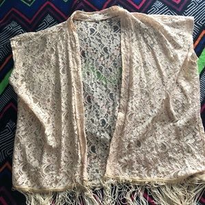 Fringe over throw from Pacsun ;-)